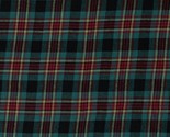 Flannel Sean Plaid Red Yellow Teal Yarn Dyed Flannel Fabric By the Yard ... - $9.95