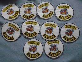 10 Cossacks Texaa M C Embroidered Iron On Patches - £6.13 GBP