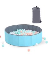Blue Ball Pit For Toddlers 1-3, Foldable Ballpit With Storage Bag, No Ne... - £41.60 GBP