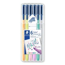 STAEDTLER 323 SB6CS1 1.0 mm Triplus Colour Fibre-Tip Pen, Pastel Colours... - £10.54 GBP