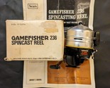 Game Fisher 236 Spin Cast Reel Sears Roebuck Box Instructions Ted Willia... - $51.48