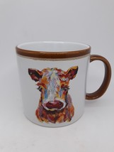 Farm COW Tea Coffee Mug Cup White 19 Oz Mainstays Stoneware White NEW - $12.86