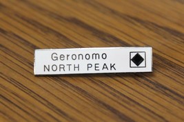 GERONOMO NORTH PEAK Ski Lapel Skiing Pin Badge Souvenir Travel - BLACK D... - £7.82 GBP