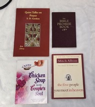 Lot of 4 Books Christian Devotional Books The Bible Promise Book Quiet Talks - £5.40 GBP