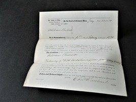 February 7,  1870 -  Court of Common Pleas Signed document: Summit Count... - £14.89 GBP