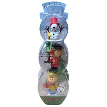 P EAN Uts 3 Holiday Figures Snoopy Charlie Brown &amp; Sally Christmas Figurines Nib - £11.77 GBP