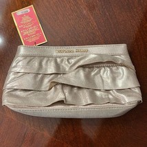 Victoria Secret Hand Held Clutch Purse Ruffled Gold Sparkles NWT - £11.75 GBP