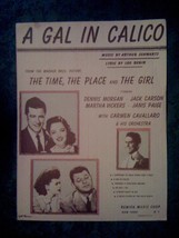 A Gal In Calico [Sheet music] Schwartz, Arthur (Music) / Robin, Leo (Lyr... - $5.92