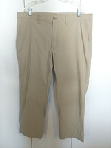 EDDIE BAUER MEN&#39;S BEIGE NYLON/SPANDEX PANTS-40X30-NWOT-COMFY LOOKING - £16.21 GBP