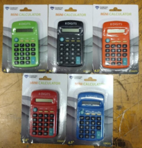 DIAMOND VISIONS INC 8 DIGIT CALCULATOR 4.5&quot; (5-UNITS), ASSORTED COLORS - $5.00