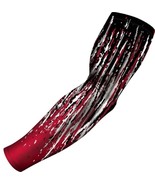 Football Baseball Sports No Slip Compression Arm Sleeve Red Maroon Streaks - €8,63 EUR