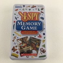 I Spy Memory Game Scholastic Briarpatch Game Of Picture Riddles Storage Tin New - £15.83 GBP