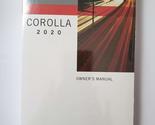 2020 Toyota Corolla Owners Manual 20 [Paperback] Toyota and Toyota 4th E... - £20.49 GBP