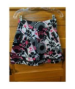 2 Hip by Wrapper Junior Size 12 Skirt Black PInk White Floral - £7.84 GBP