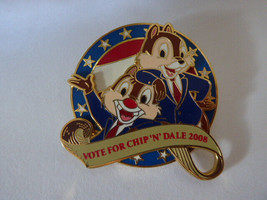 Disney Trading Pins 64477 Vote for Chip &#39;N&#39; Dale 2008 - USA Flag - Stars - £14.78 GBP