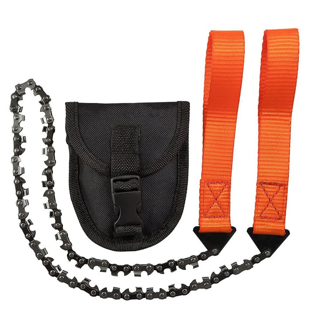 Garden Tools 24-inch Portable Outdoor Survival Hand Zipper Saw Wire Saw Handheld - £201.70 GBP