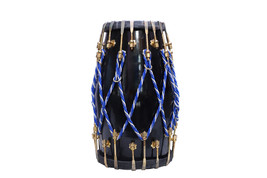 professiona Dholak Bolt With doori Wooden With Nuts Black colour Hand drum - £182.51 GBP