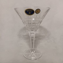 Bohemia 24% Leaded Cut Crystal Martini Glass New With Tags Czech Republic - £21.60 GBP