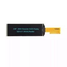 2.89&quot; 20x4 COG SSD1311 OLED Display Module SPI II2 Driver mono Blue - $364.24 MXN