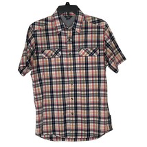 Royal Robbins Contemporary Fit Men&#39;s Plaid Short Sleeve Shirt Button Up ... - £15.51 GBP
