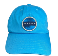 PGA Tour Hat Adjustable Golf Cap Blue Golfing Guy Baseball Type Embroidered - $33.99