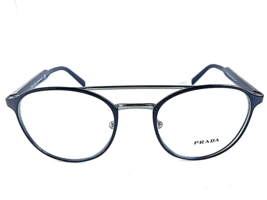 New PRADA VPR 6T0 ZAV-1O1 49mm Round Blue Men&#39;s Women&#39;s Eyeglasses Frame  - £149.71 GBP