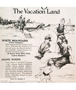 1917 New England Vacation Land Travel Advertisement WW1 World War Era DWQQ3 - €17,46 EUR