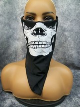 Biker Skeleton Skull Half Face Mask Outlaw Bandana Reaper Day of Dead Ol... - $165.07 MXN