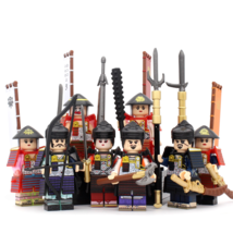 8pcs Japanese Samurai Warriors Kyuzo Gion Masanari Shimizu Minifigures Toys - £18.53 GBP