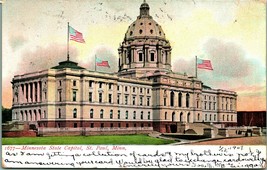 St Paul Minnesota MN State Capitol Building 1907 UDB Vtg Postcard - £3.07 GBP
