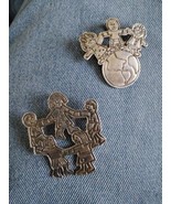 Children Around The World MJ Brooches And Children Playing Brooch - $27.06 CAD