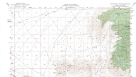 Shenandoah Peak Quadrangle Nevada-California 1956 Map USGS 15 Minute Top... - £17.30 GBP