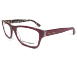 Dolce &amp; Gabbana Occhiali Montature DG3208 2882 Marrone Bordò Viola 54-17... - £74.00 GBP