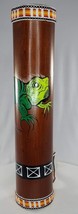 Iguana Rain Stick Shaker Noisemaker Wood Strap Lizard - £22.23 GBP