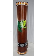 Iguana Rain Stick Shaker Noisemaker Wood Strap Lizard - £26.29 GBP