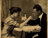 Champagne Toast Novelty Romance A Health to Our Sweethearts 1910s DB Pos... - $4.90
