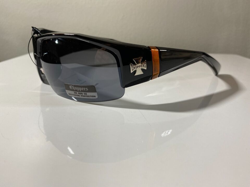 Men&#39;s popular riding sunglasses with black frame and smoke black lenses - $9.50