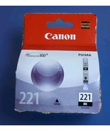 Canon 221 Pixma Black Ink 9 ml Cartridge CLI-221BK  NEW &amp; SEALED Genuine... - $257.04 MXN