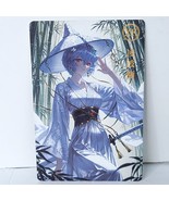 Rei Ayanami Waifu Card Anime Girl Japan Wall Art Bamboo Oversized Board A5 - $419.43 MXN