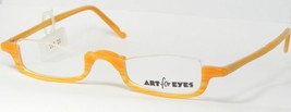 Vintage Rare Art For Eyes Munich Eyewear AE19 177 Orange Eyeglasses 44-23-145mm - £59.00 GBP