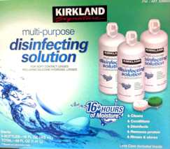 Kirkland Signature Multi-purpose Disinfecting Solution 3x16 Oz Bottles E... - $23.80