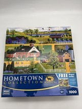 Hometown Collection, 1000 Piece Puzzle Kite Flying At Recess Hidden Cat - £10.37 GBP