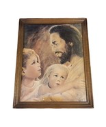 Marjorie Nordwall Framed Religious Print Jesus &amp; Kids Faith Religion 15.... - £10.58 GBP