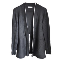 89th &amp; Madison Black Open Front Cardigan Sweater with Long Sleeves | Medium - $14.03