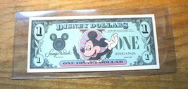 1987 DISNEY DOLLAR - Mint Condition - $1. - Mickey - SERIES &quot;D&quot; - First ... - £26.03 GBP