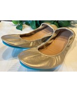 Tieks by Gavrieli Leather Ballet Flats Shoes Sz 8 Gold Metallic Leather ... - $109.60 CAD