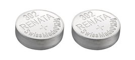 Renata 392 SR41W Batteries - 1.55V Silver Oxide 392 Watch Battery (2 Count) - £3.95 GBP+