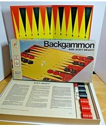 Vintage Milton Bradley Backgammon and Acey-Deucy 4319 Board Game 1973 - £19.46 GBP