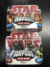 Lot Of 2 Star Wars Galactic Heroes Hasbro Droid Luminara unduli Read Han Logray - £20.17 GBP