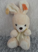 Cuddle Wit Bunny Rabbit Tan Cream White 14&quot; Plush Stuffed Animal Toy 1989 80&#39;s - $39.89